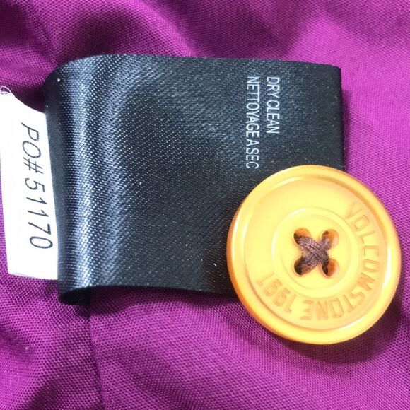 VINTAGE WOMAN VOLCOM PEA COAT JACKET SIZE S - Picture 10 of 13